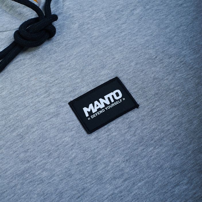 Bluza męska MANTO Label Oversize szary 3