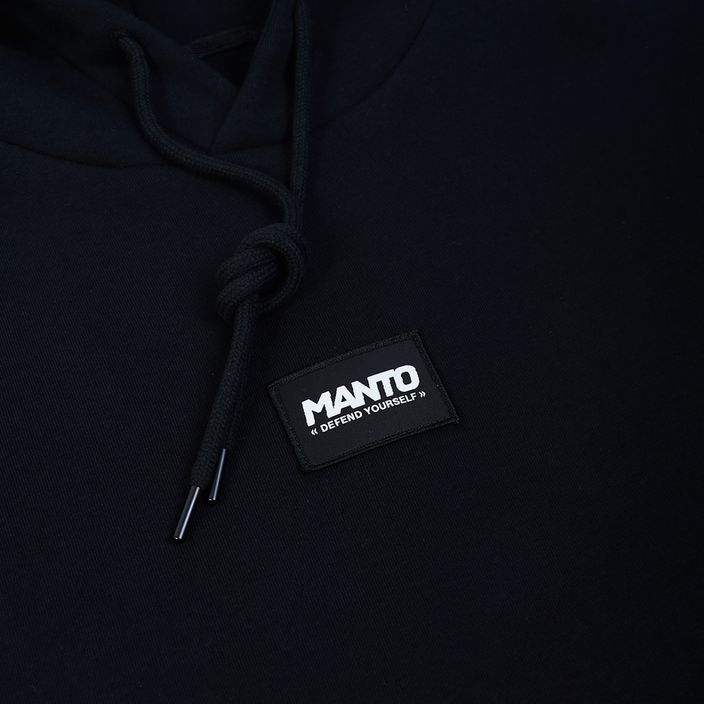 Bluza męska MANTO Label Oversize czarny 3