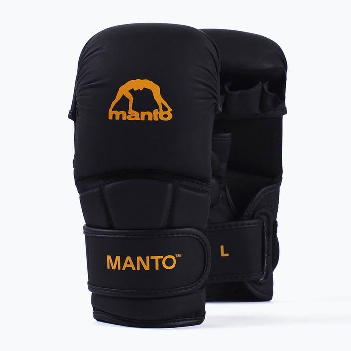 Rękawice MMA MANTO Essential czarny/pomarańczowy