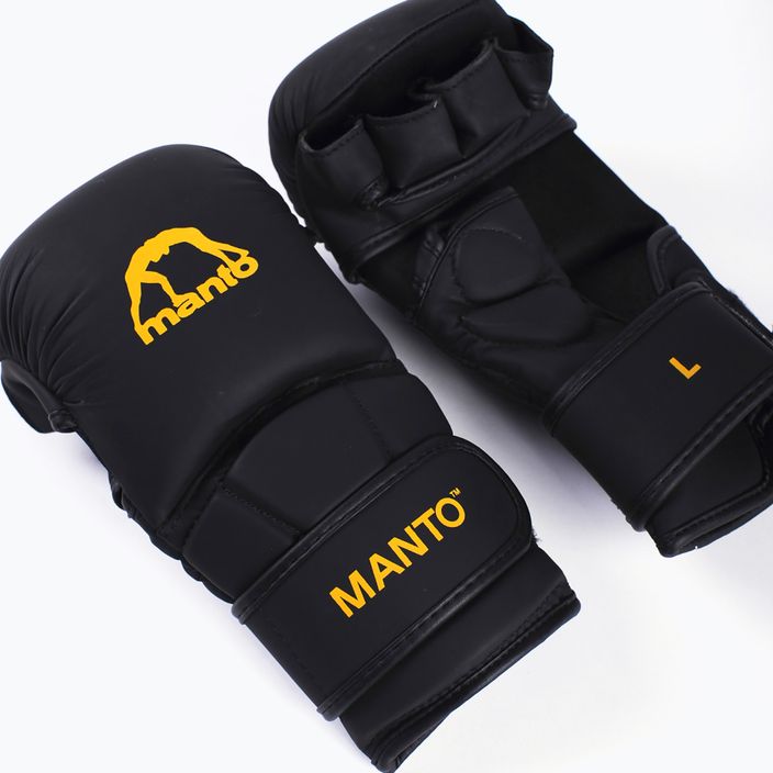 Rękawice MMA MANTO Essential czarny/pomarańczowy 2