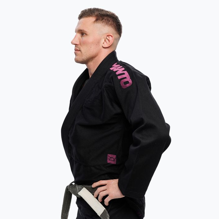 GI do brazylijskiego jiu-jitsu MANTO X5 BJJ black/purple 4