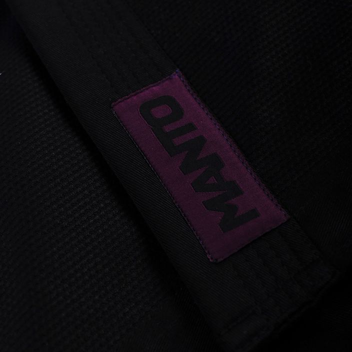 GI do brazylijskiego jiu-jitsu MANTO X5 BJJ black/purple 8