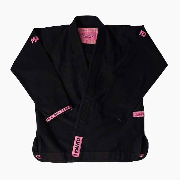 GI do brazylijskiego jiu-jitsu MANTO Rise 2.0 black/pink