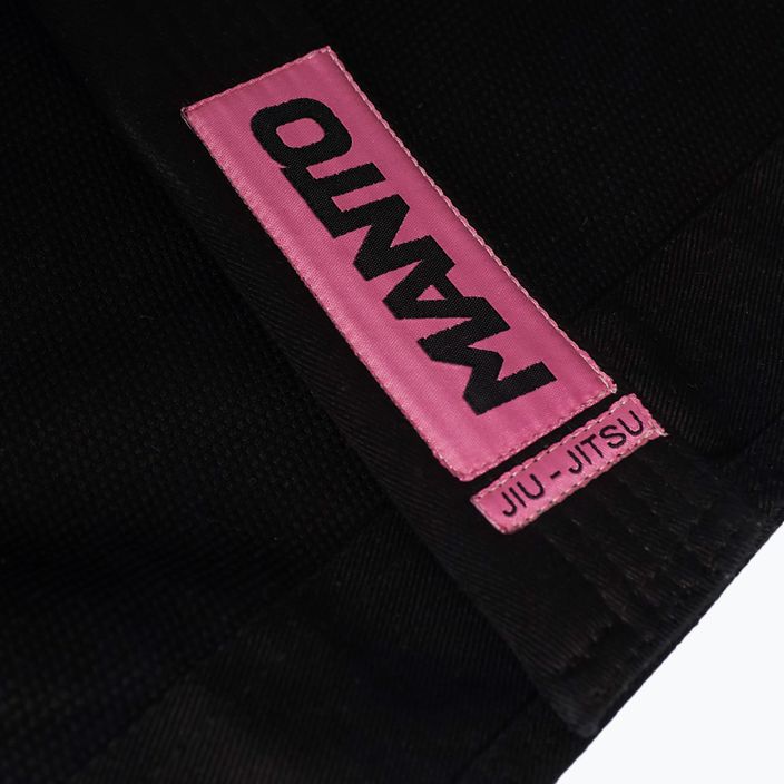 GI do brazylijskiego jiu-jitsu MANTO Rise 2.0 black/pink 5