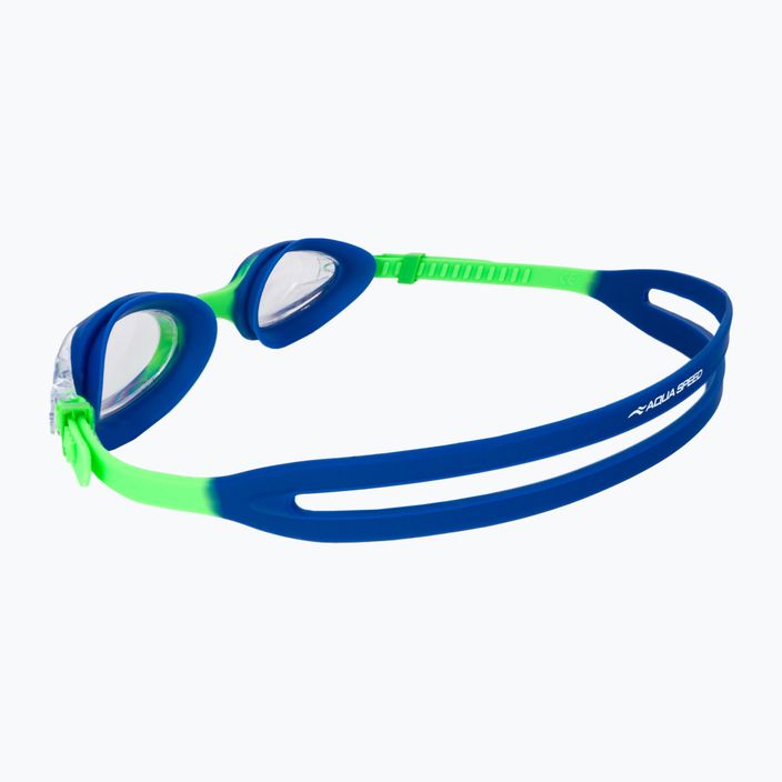 Okulary do pływania dziecięce AQUA-SPEED Amari niebieskie/zielone/jasne 4
