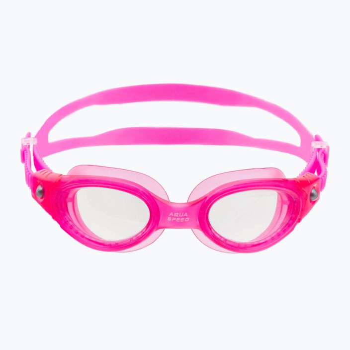 Okulary do pływania dziecięce AQUA-SPEED Pacific Jr różowe 2