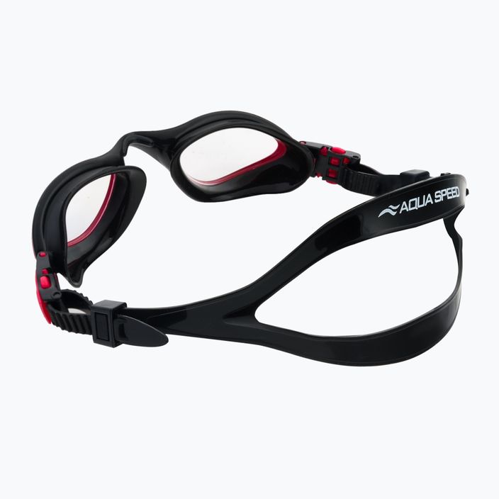 Okulary do pływania AQUA-SPEED Flex czerwone/czarne/jasne 4