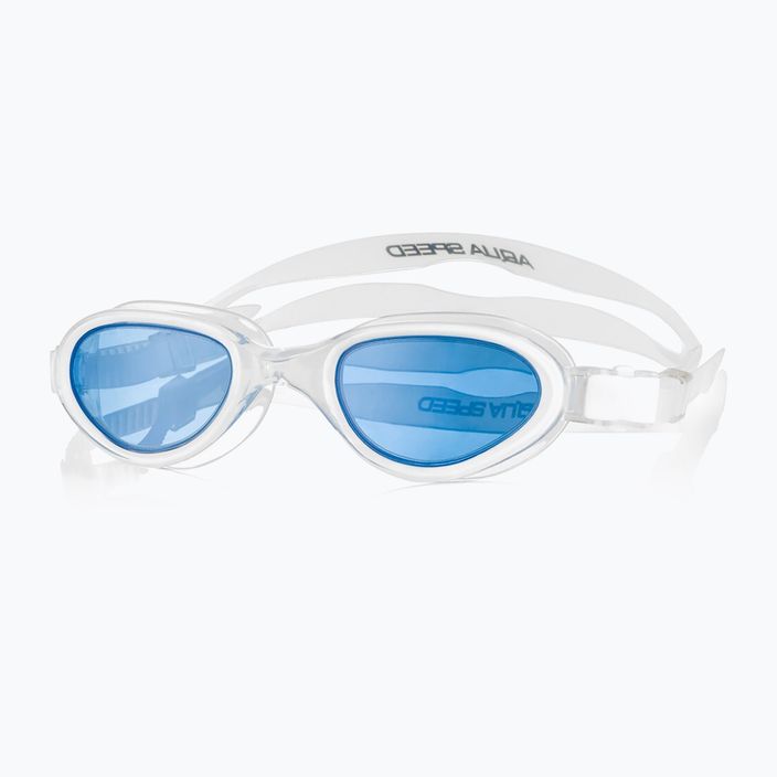 Okulary do pływania AQUA-SPEED X-Pro białe/niebieskie 6