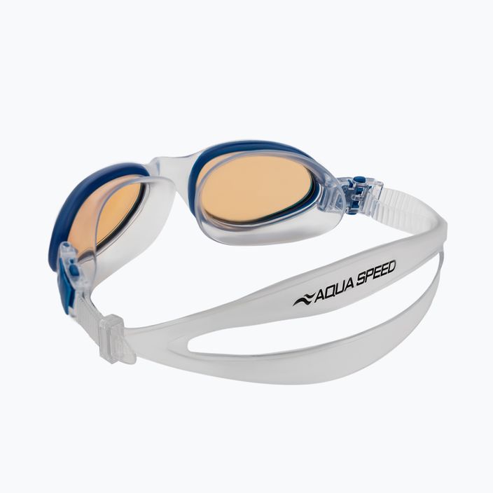Okulary do pływania AQUA-SPEED X-Pro niebieskie/pomarańczowe 4