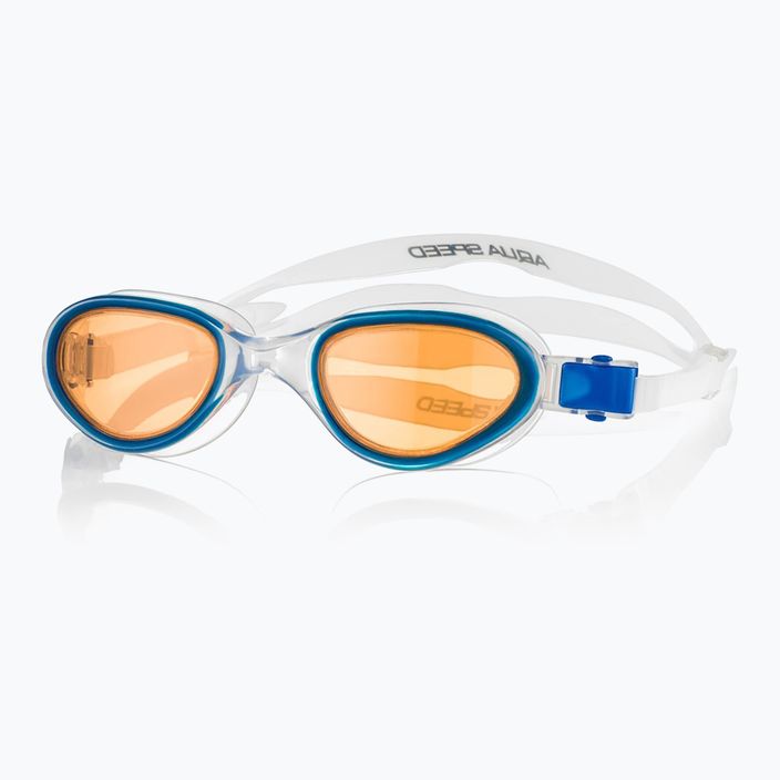 Okulary do pływania AQUA-SPEED X-Pro niebieskie/pomarańczowe 6