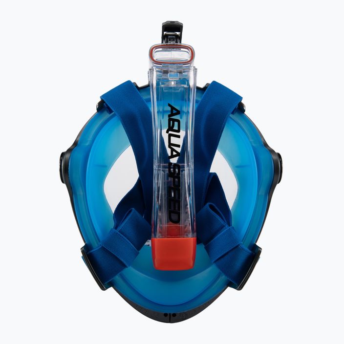 Maska pełnotwarzowa do snorkelingu AQUA-SPEED Spectra 2.0 szara/niebieska 4