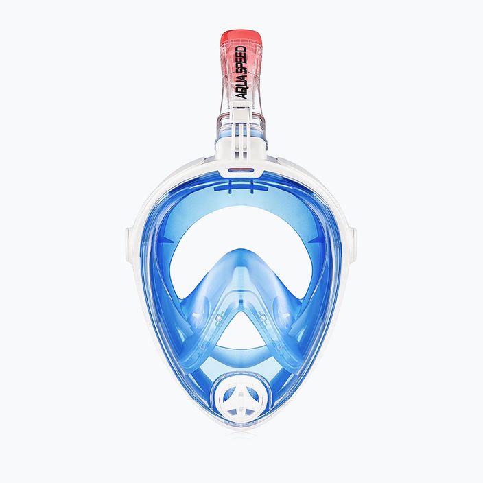 Maska pełnotwarzowa do snorkelingu AQUA-SPEED Spectra 2.0 niebieska/biała 2