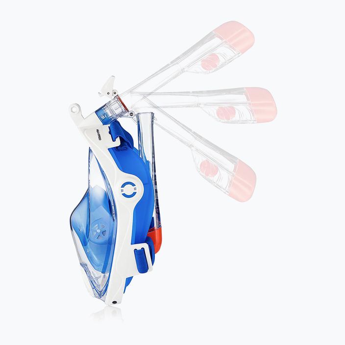 Maska pełnotwarzowa do snorkelingu AQUA-SPEED Spectra 2.0 niebieska/biała 3