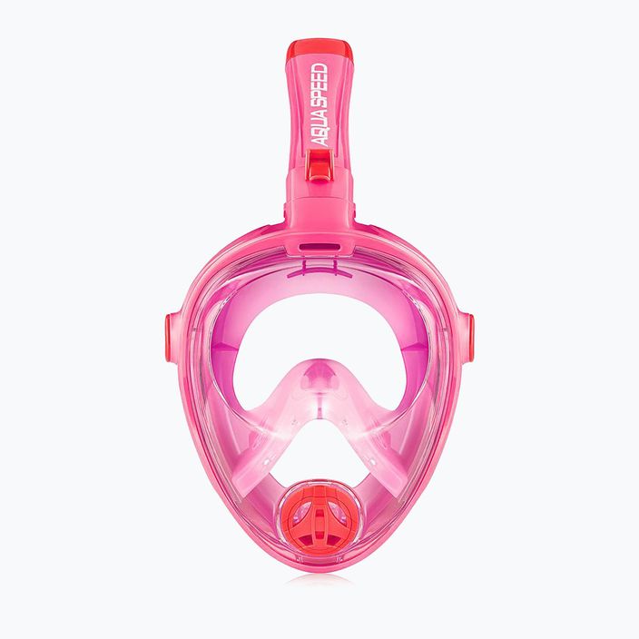 Maska pełnotwarzowa do snorkelingu dziecięca AQUA-SPEED Spectra 2.0 Kid różowa 7081 2