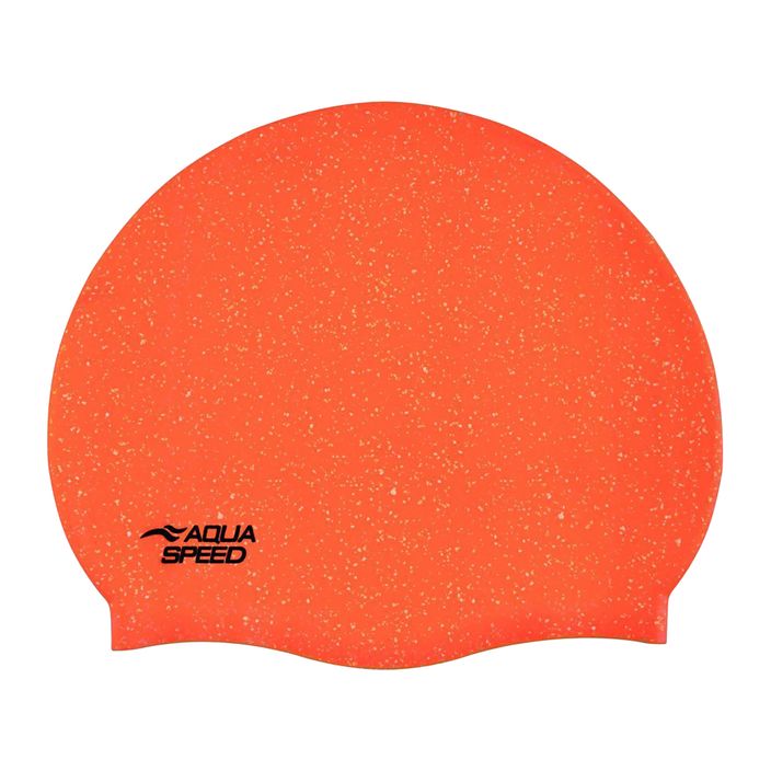 Czepek pływacki AQUA-SPEED Reco pomarańczowy 2