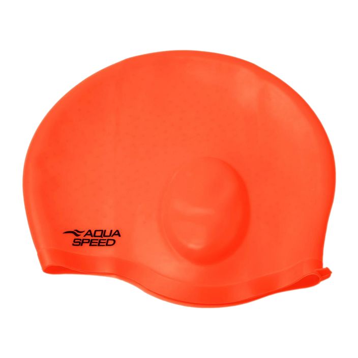 Czepek pływacki AQUA-SPEED Ear Cap Comfort pomarańczowy 2