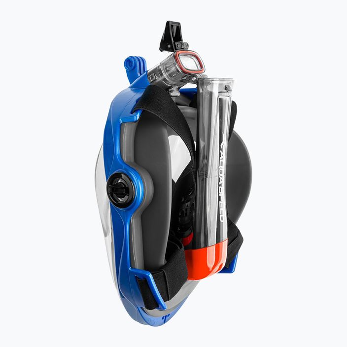 Maska pełnotwarzowa do snorkelingu AQUA-SPEED Spectra 2.0 czarna/niebieska 5