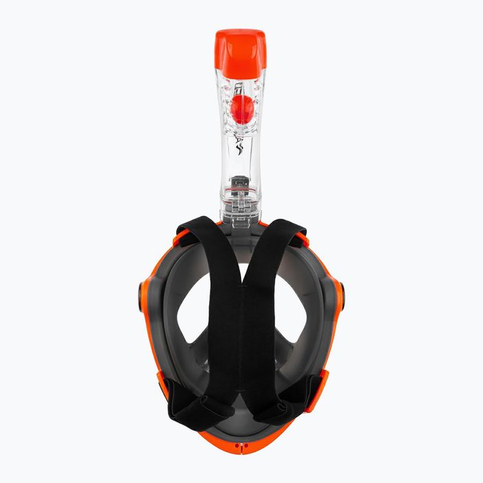 Maska pełnotwarzowa do snorkelingu AQUA-SPEED Spectra 2.0 czarna/pomarańczowa 3