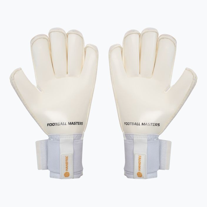 Rękawice bramkarskie Football Masters Voltage Plus RF v 4.0 białe/złote 2
