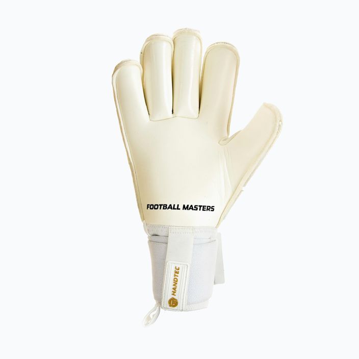 Rękawice bramkarskie Football Masters Voltage Plus RF v 4.0 białe/złote 6
