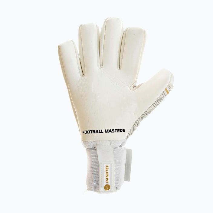 Rękawice bramkarskie Football Masters Voltage Plus NC v 4.0 białe/złote 6