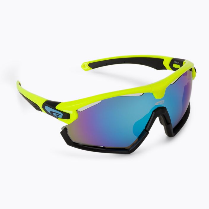 Okulary przeciwsłoneczne GOG Viper neon yellow/black/ polychromatic white-blue