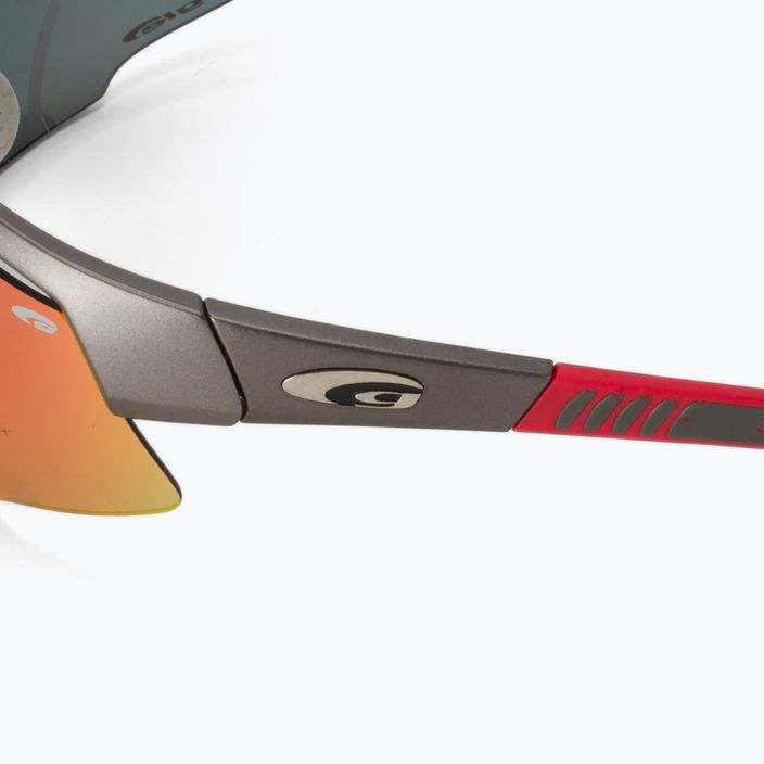 Okulary przeciwsłoneczne GOG Falcon Xtreme matt gun/red/polychromatic red 5