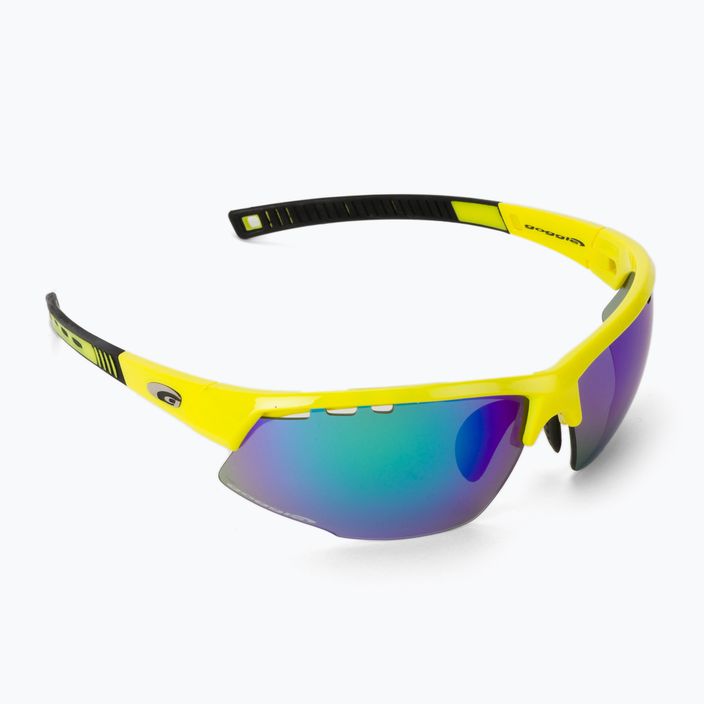 Okulary przeciwsłoneczne GOG Falcon Xtreme neon yellow/black/ polychromatic green 2