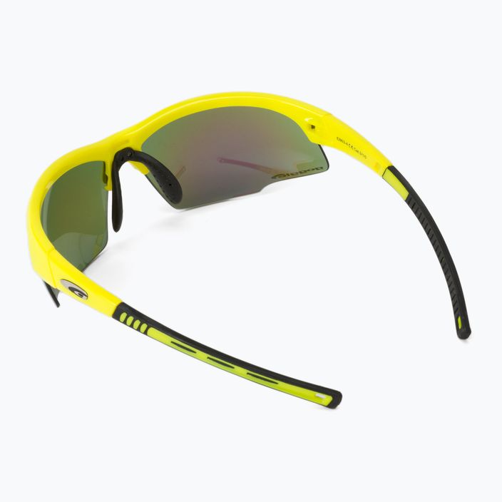 Okulary przeciwsłoneczne GOG Falcon Xtreme neon yellow/black/ polychromatic green 3