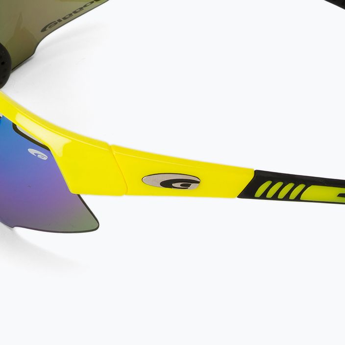 Okulary przeciwsłoneczne GOG Falcon Xtreme neon yellow/black/ polychromatic green 5