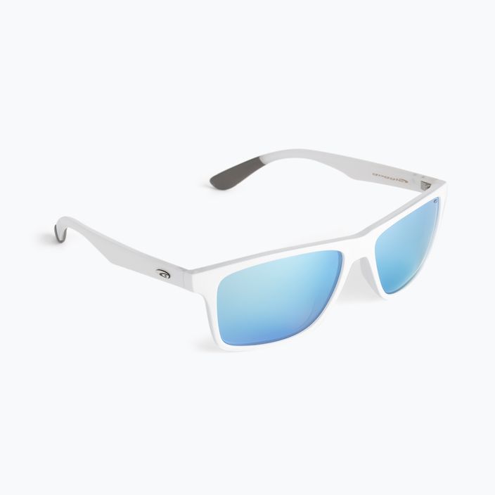 Okulary przeciwsłoneczne GOG Oxnard matt white/polychromatic white/blue