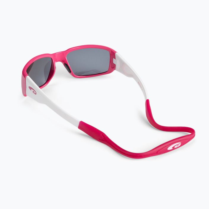 Okulary przeciwsłoneczne dziecięce GOG Jungle pink/white/smoke 2