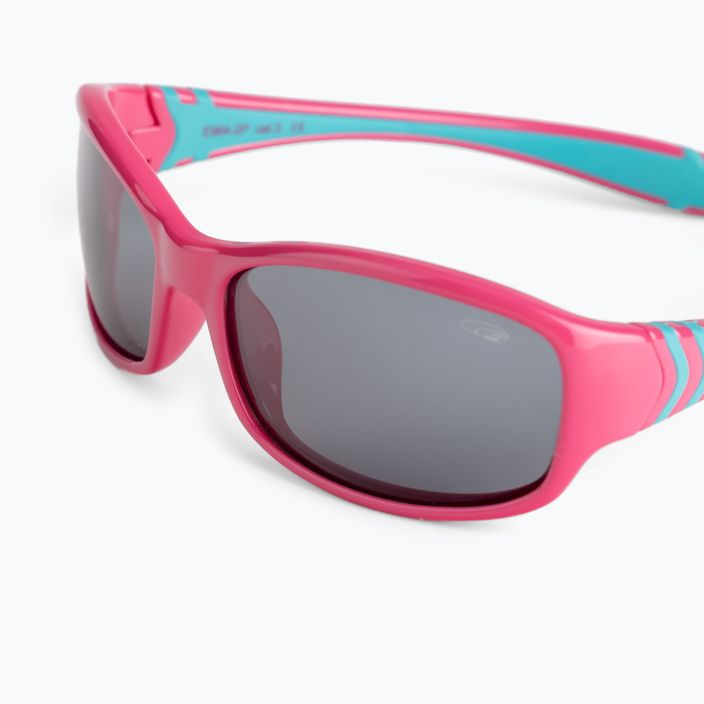 Okulary przeciwsłoneczne dziecięce GOG Flexi pink/blue/smoke E964-2P 4