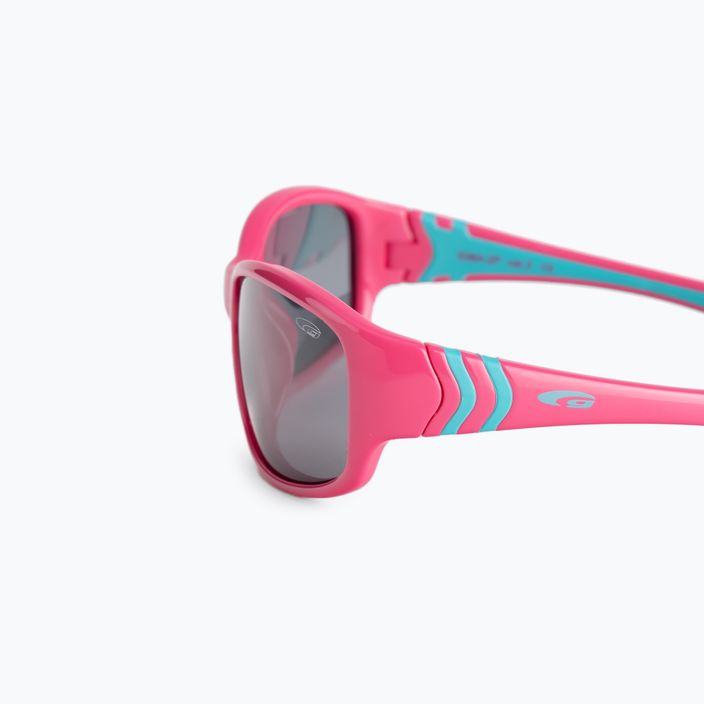 Okulary przeciwsłoneczne dziecięce GOG Flexi pink/blue/smoke E964-2P 5