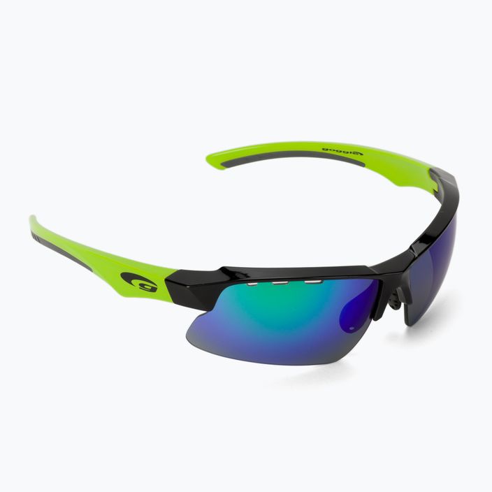 Okulary przeciwsłoneczne GOG Faun 2021 black/green/ polychromatic green 2