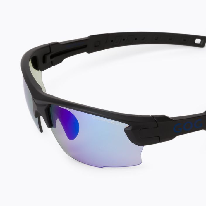 Okulary przeciwsłoneczne GOG Steno C matt black/polychromatic blue 5