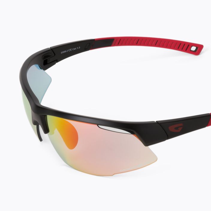 Okulary przeciwsłoneczne GOG Falcon C matt black/red/polychromatic red 5