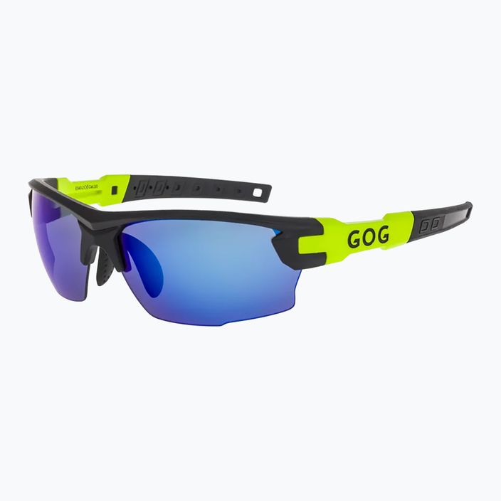 Okulary przeciwsłoneczne GOG Steno matt black/green/ polychromatic white/blue 7