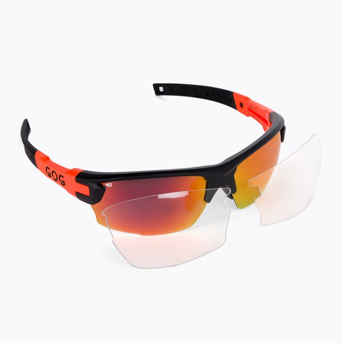 Okulary przeciwsłoneczne GOG Steno matt black/orange/ polychromatic red