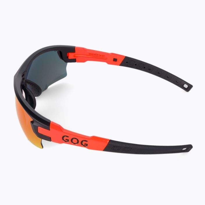 Okulary przeciwsłoneczne GOG Steno matt black/orange/ polychromatic red 5