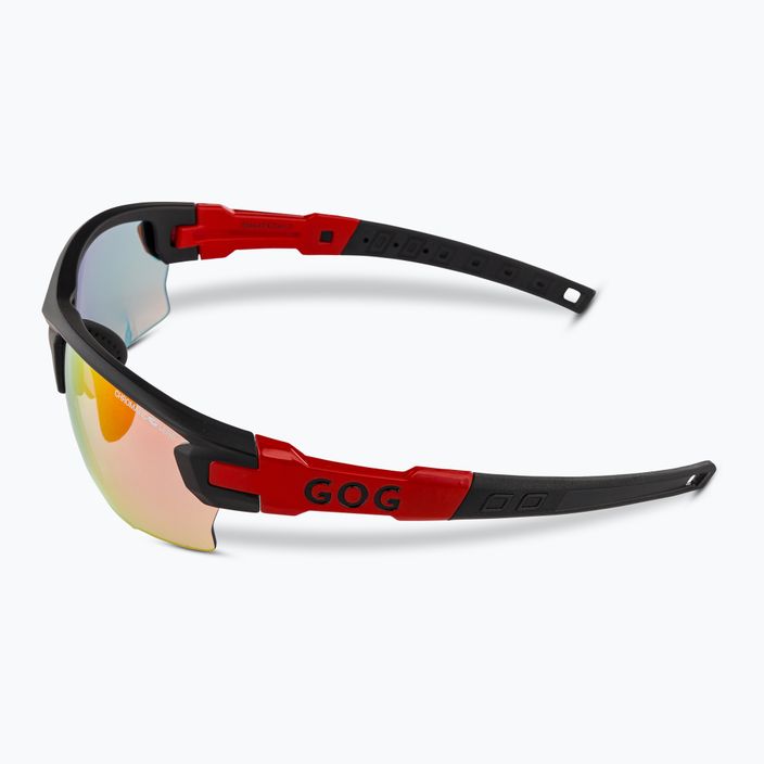 Okulary przeciwsłoneczne GOG Steno C matt black/red/polychromatic red 4