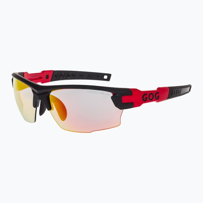 Okulary przeciwsłoneczne GOG Steno C matt black/red/polychromatic red 5