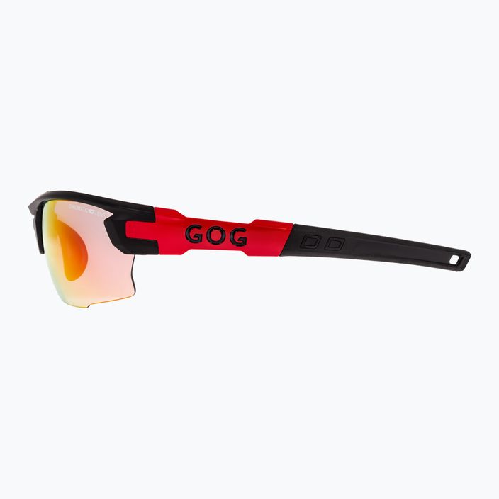 Okulary przeciwsłoneczne GOG Steno C matt black/red/polychromatic red 7