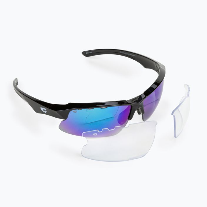 Okulary przeciwsłoneczne GOG Faun black/polychromatic white/blue 6