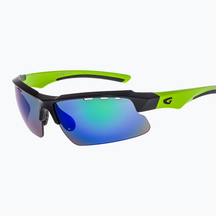 Okulary przeciwsłoneczne GOG Faun black/green/ polychromatic green 5