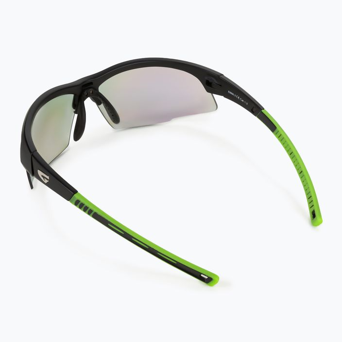 Okulary przeciwsłoneczne GOG Falcon C matt black/green/ polychromatic green 2