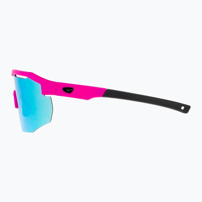Okulary przeciwsłoneczne GOG Argo matt neon pink/black/white-blue 9