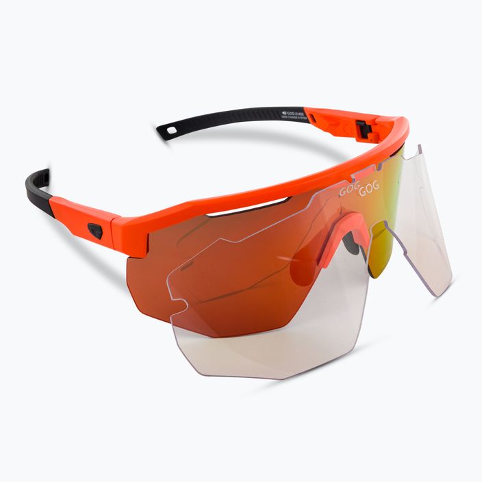 Okulary przeciwsłoneczne GOG Argo matt neon orange/ black/ polychromatic red