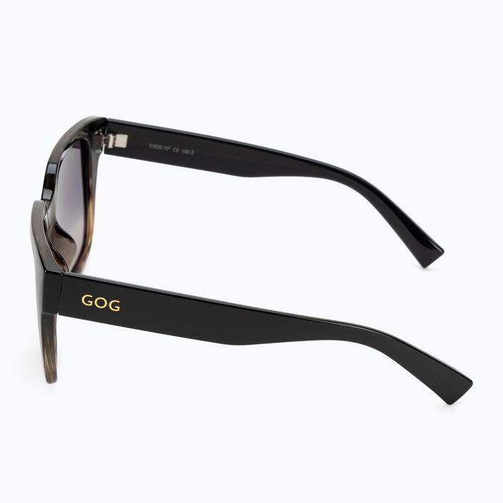 Okulary przeciwsłoneczne damskie GOG Hazel black/brown demi/gradient smoke 4
