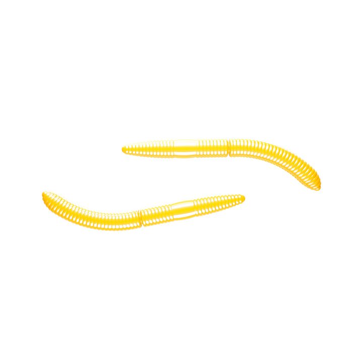 Przynęta gumowa Libra Lures Fatty D'Worm Krill 10 szt. yellow 2